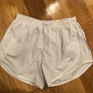 White nike shorts!!